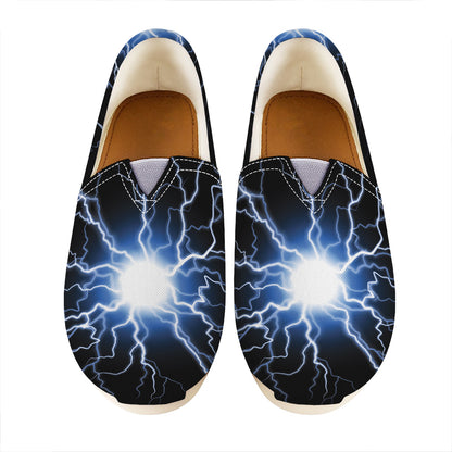 Lightning Spark Print Casual Shoes