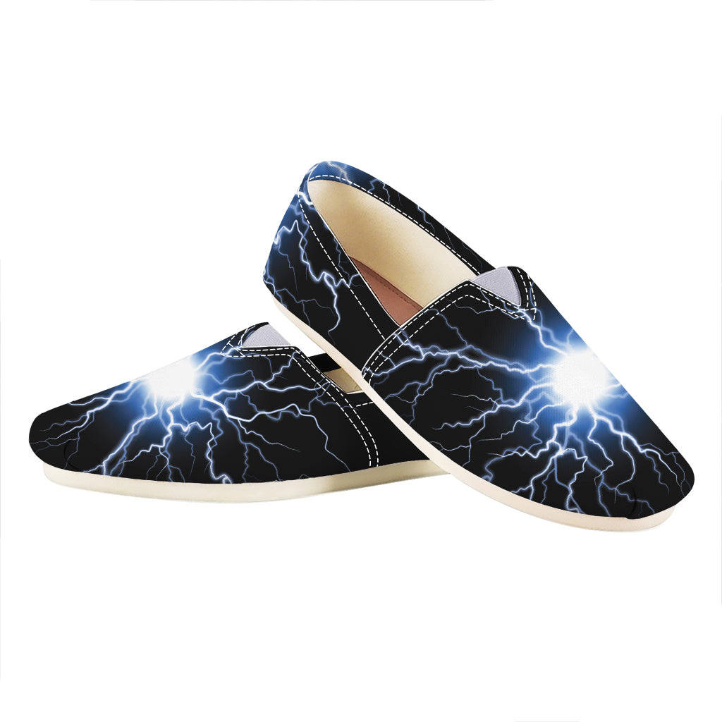 Lightning Spark Print Casual Shoes