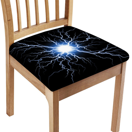 Lightning Spark Print Chair Cushion Cover