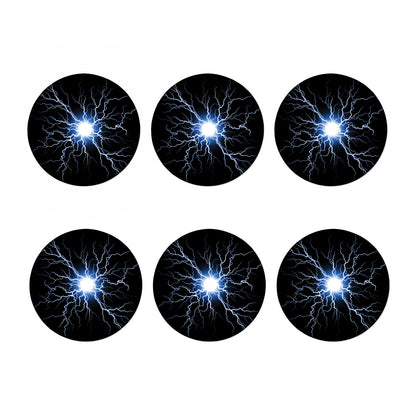 Lightning Spark Print Coaster Set