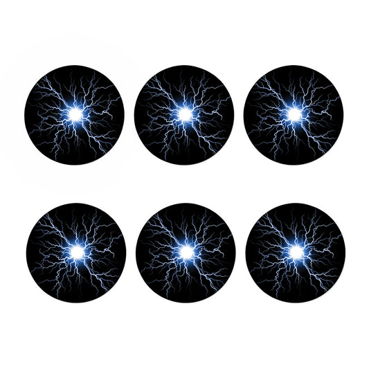 Lightning Spark Print Coaster Set