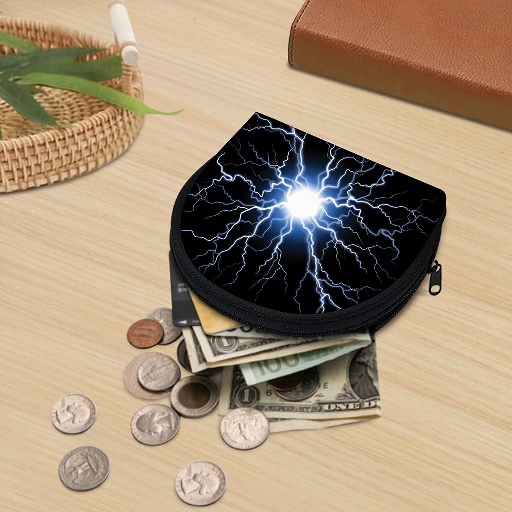 Lightning Spark Print Coin Purse