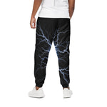 Lightning Spark Print Cotton Pants