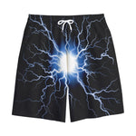Lightning Spark Print Cotton Shorts