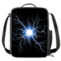 Lightning Spark Print Crossbody Lunch Bag