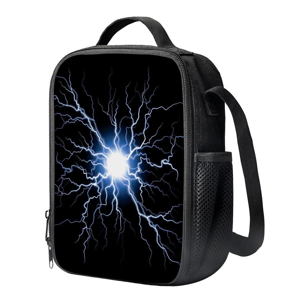 Lightning Spark Print Crossbody Lunch Bag