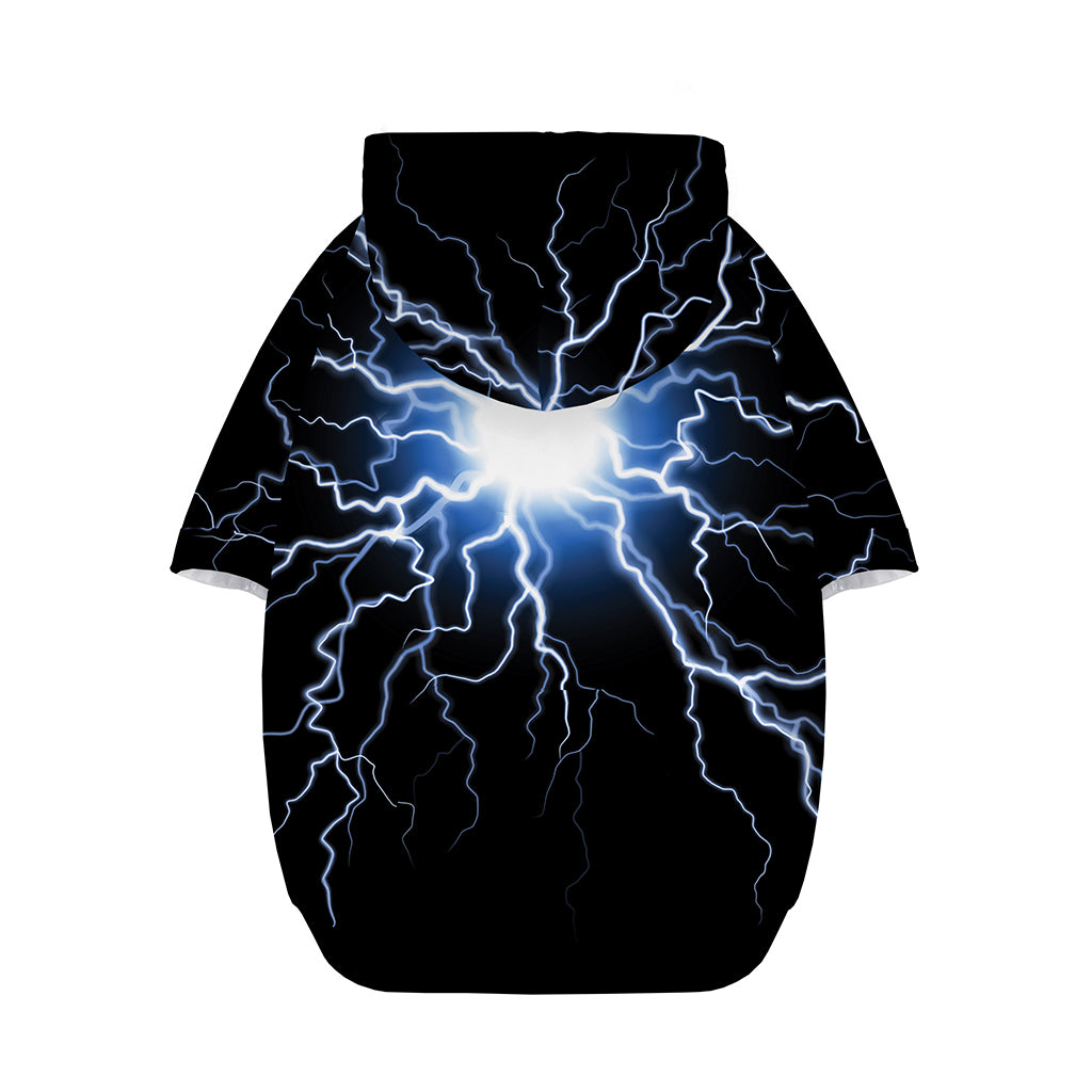Lightning Spark Print Dog Zip Up Hoodie