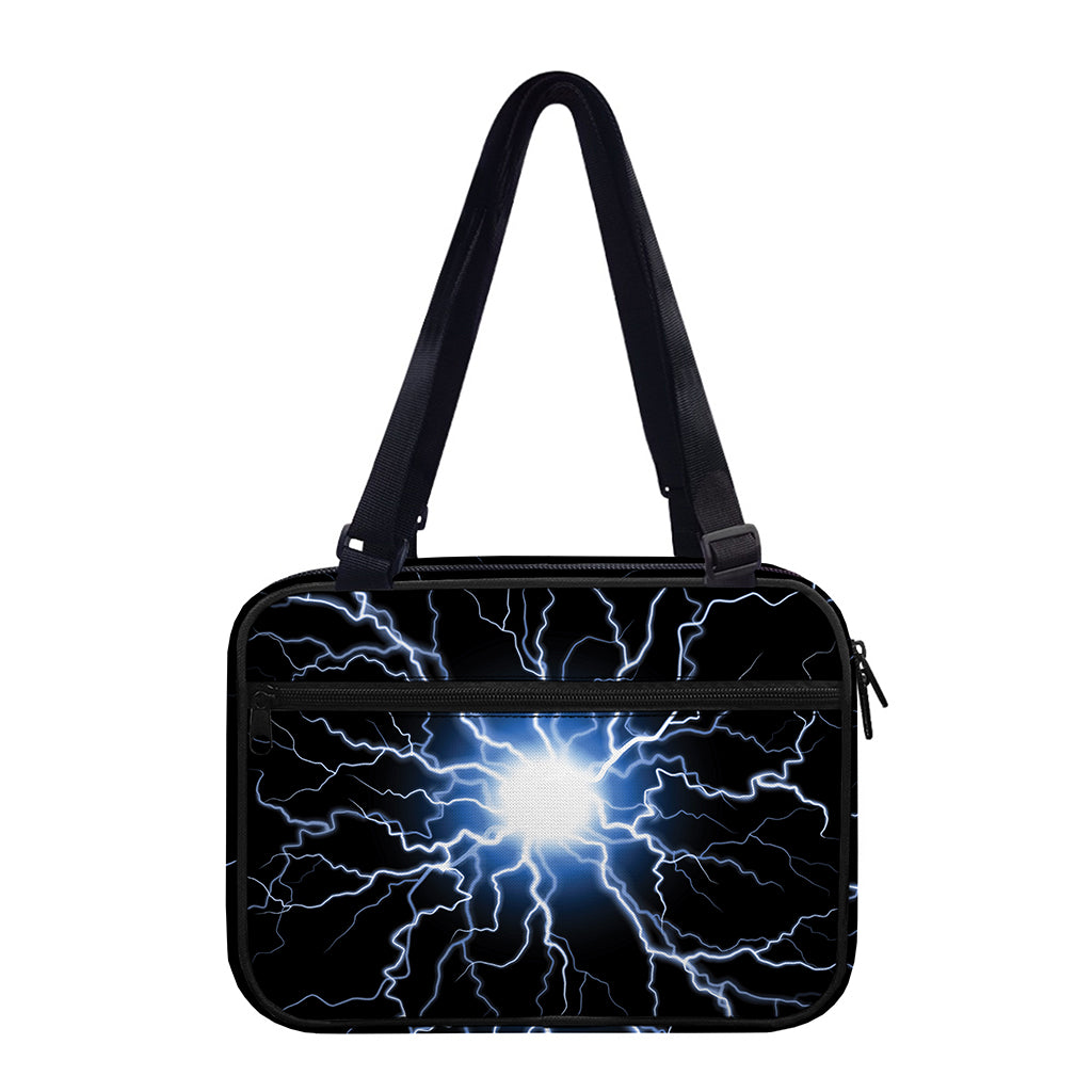 Lightning Spark Print Double Strap Bible Bag