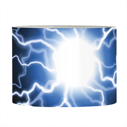 Lightning Spark Print Drum Lamp Shade