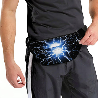 Lightning Spark Print Fanny Pack