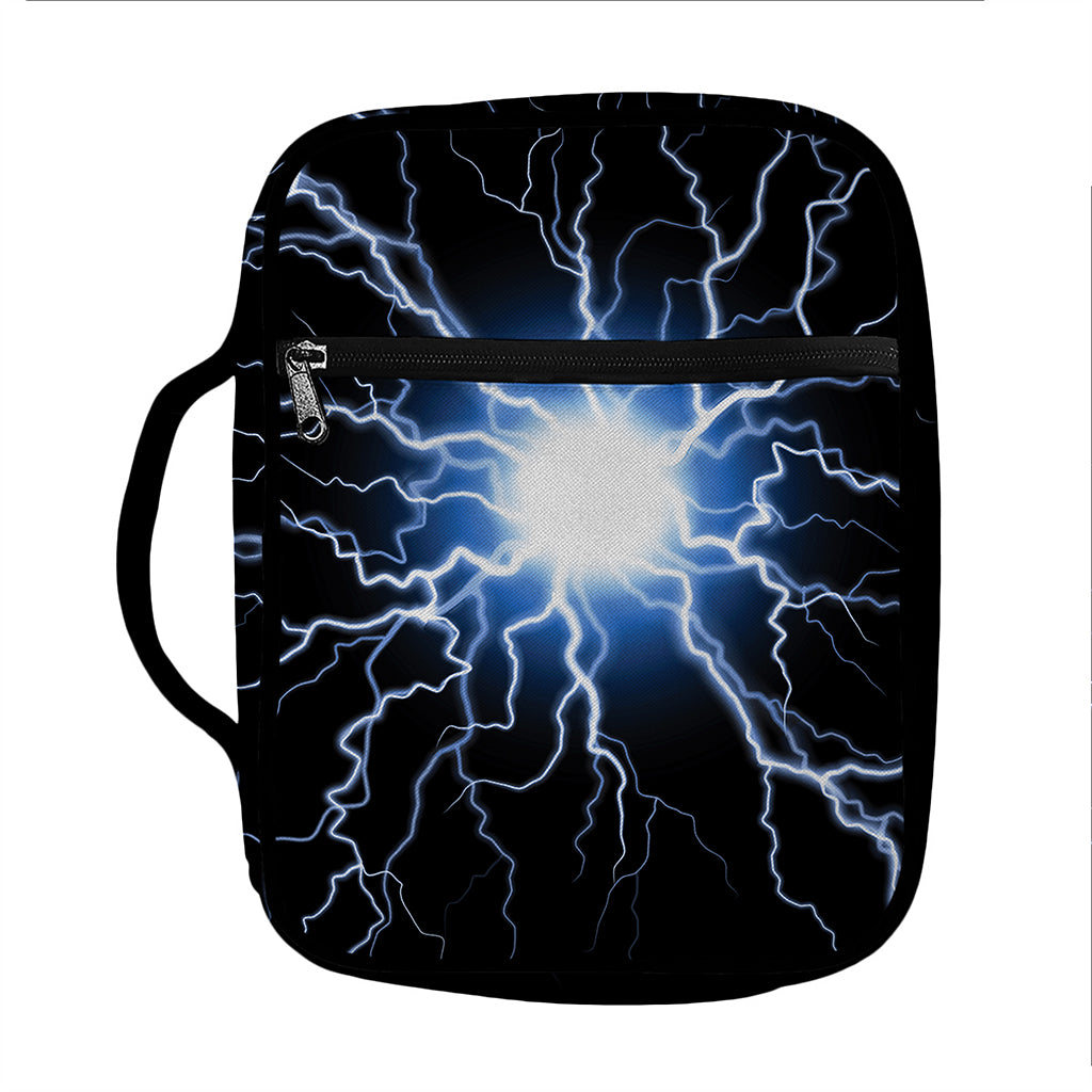 Lightning Spark Print Front Pocket Bible Bag