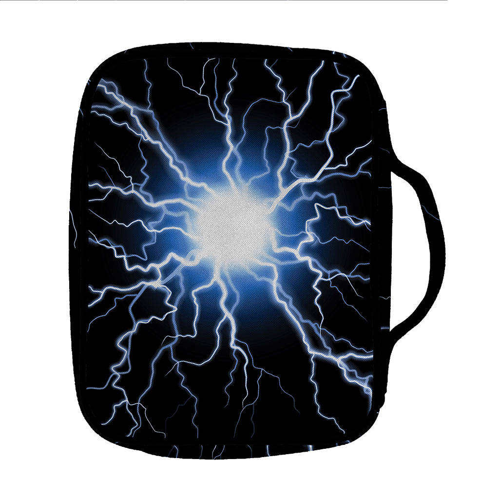 Lightning Spark Print Front Pocket Bible Bag