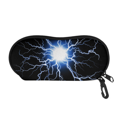 Lightning Spark Print Glasses Case