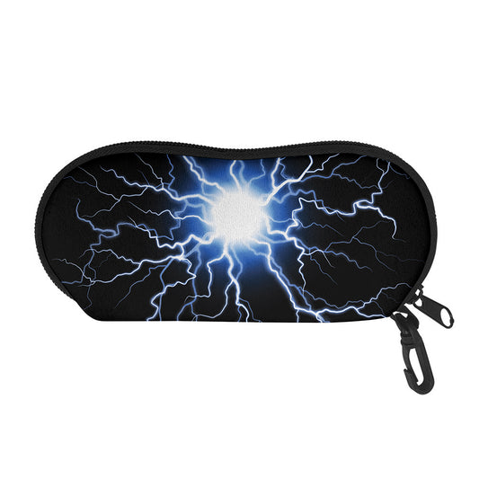 Lightning Spark Print Glasses Case