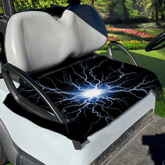 Lightning Spark Print Golf Cart Seat Cover