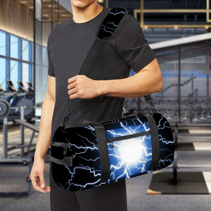 Lightning Spark Print Gym Bag