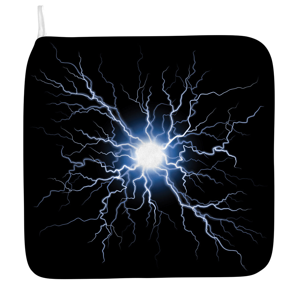 Lightning Spark Print Hand Towel