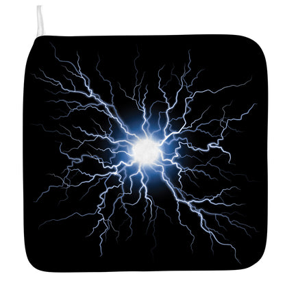 Lightning Spark Print Hand Towel