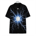 Lightning Spark Print Hawaiian Shirt