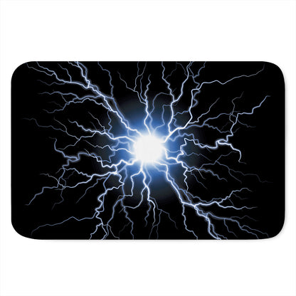 Lightning Spark Print Indoor Door Mat