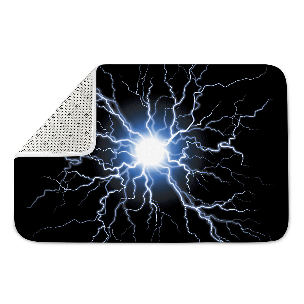 Lightning Spark Print Indoor Door Mat
