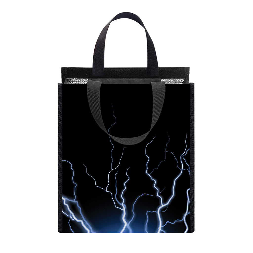 Lightning Spark Print Insulated Lunch Tote