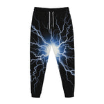 Lightning Spark Print Jogger Pants
