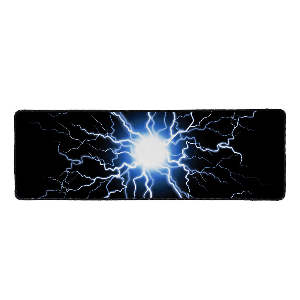 Lightning Spark Print Long Kitchen Mat
