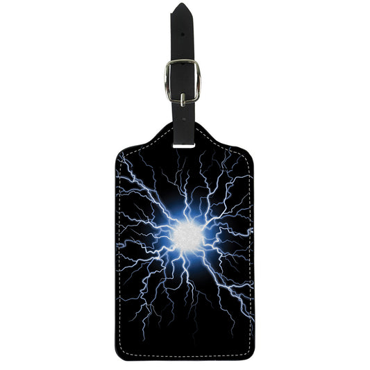 Lightning Spark Print Luggage Tag