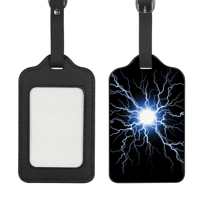 Lightning Spark Print Luggage Tag