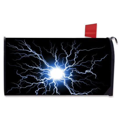 Lightning Spark Print Mailbox Cover