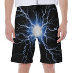 Lightning Spark Print Men's Beach Shorts