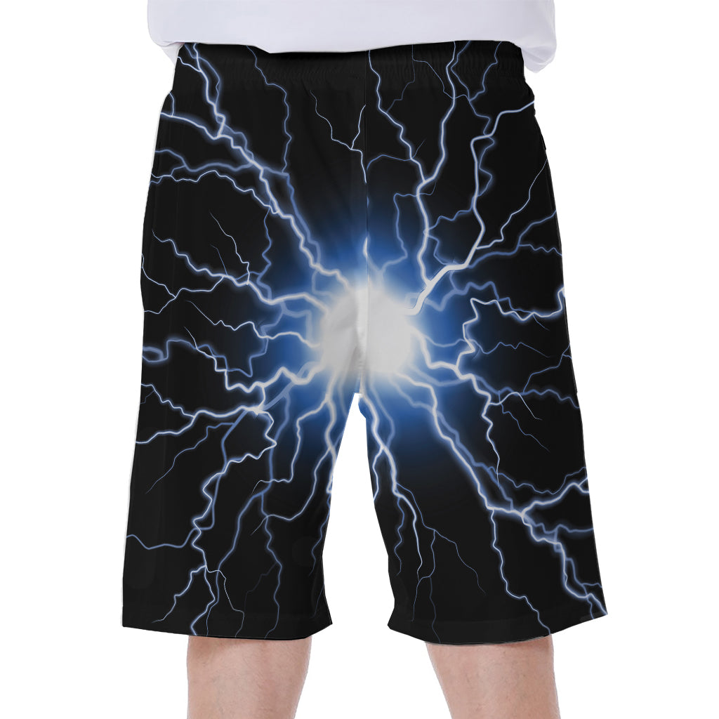 Lightning Spark Print Men's Beach Shorts