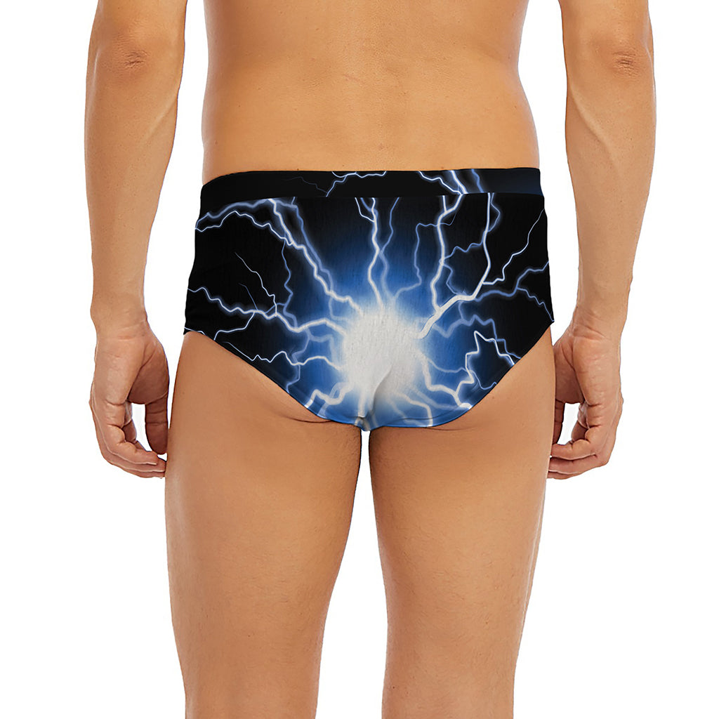 Lightning Spark Print Men's Briefs