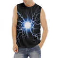 Lightning Spark Print Men's Fitness Tank Top
