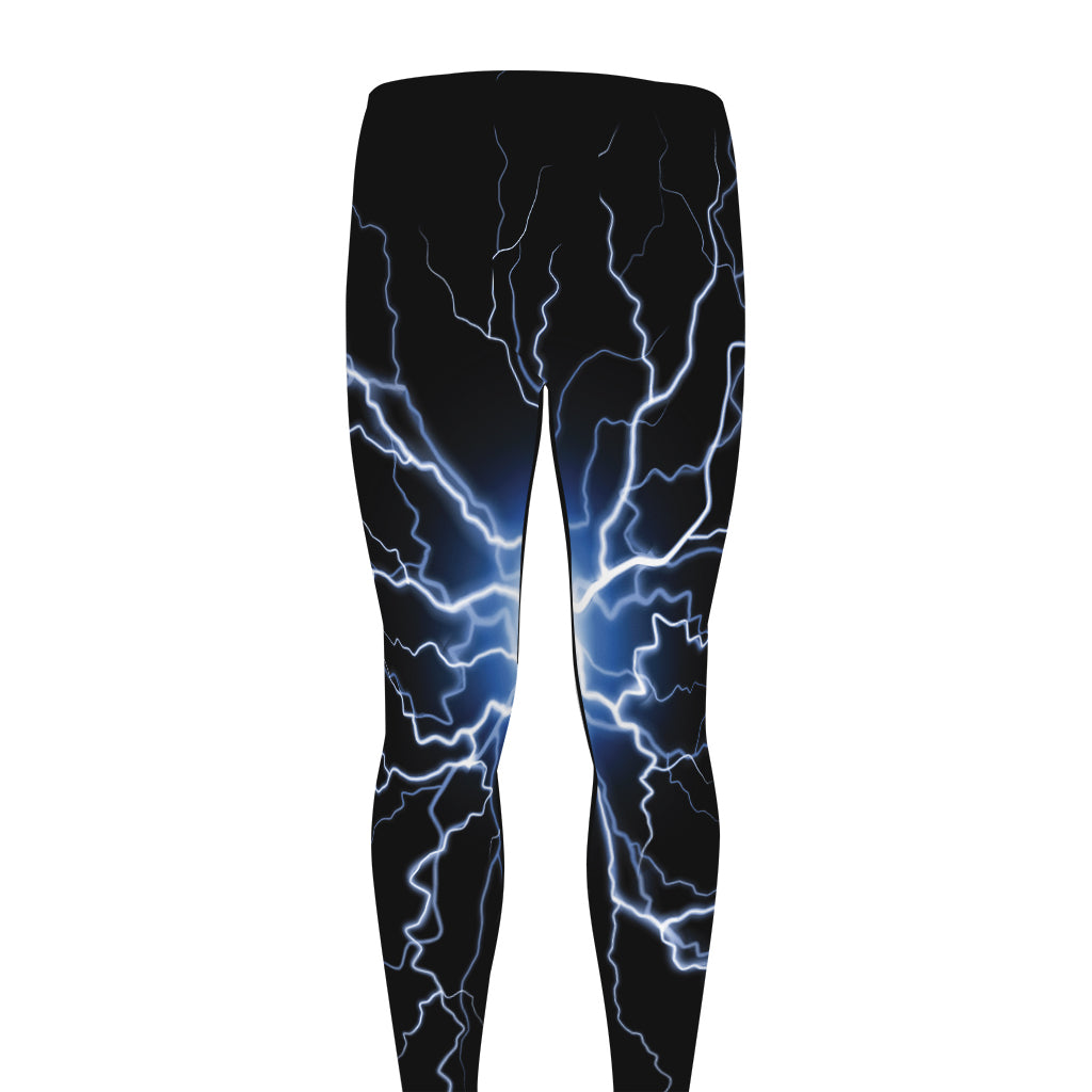 Lightning Spark Print Men's leggings