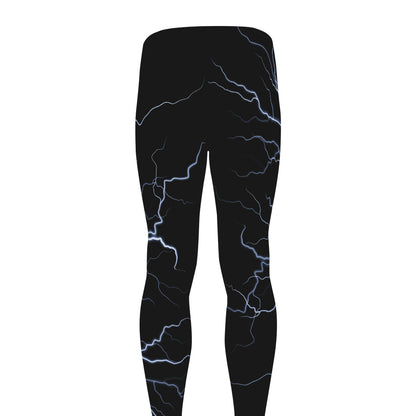 Lightning Spark Print Men's leggings