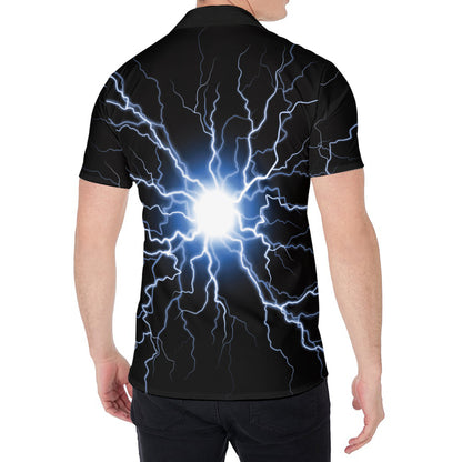 Lightning Spark Print Men's Shirt