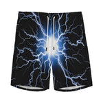 Lightning Spark Print Men's Sports Shorts