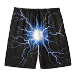 Lightning Spark Print Men's Swim Trunks