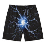 Lightning Spark Print Men's Swim Trunks