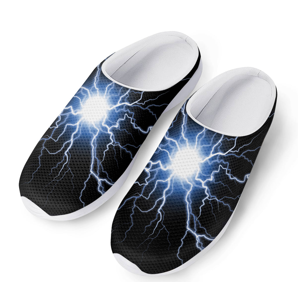 Lightning Spark Print Mesh Casual Shoes