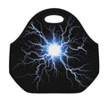 Lightning Spark Print Neoprene Lunch Bag