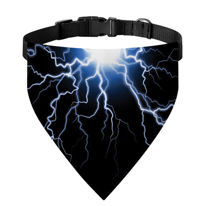 Lightning Spark Print Over The Collar Dog Bandana