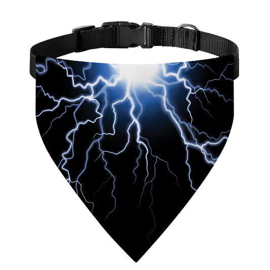 Lightning Spark Print Over The Collar Dog Bandana