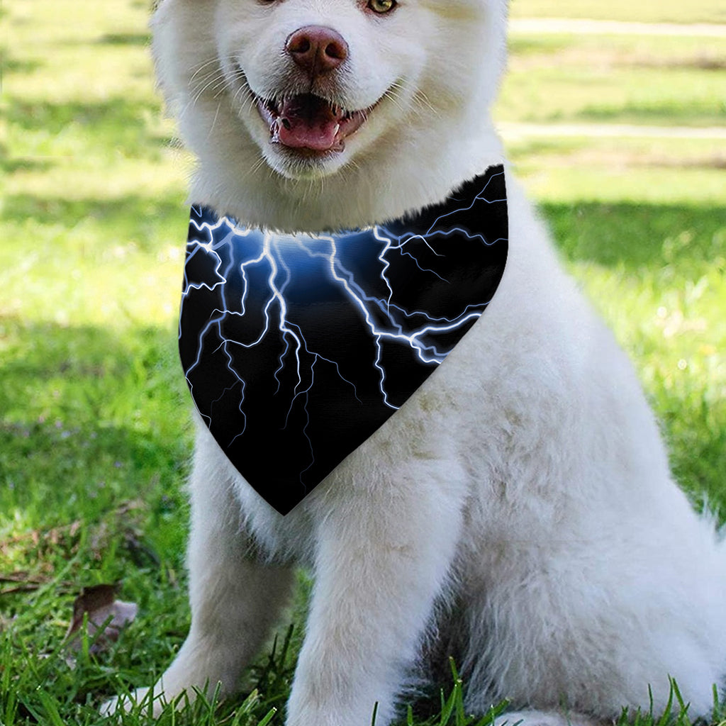 Lightning Spark Print Over The Collar Dog Bandana