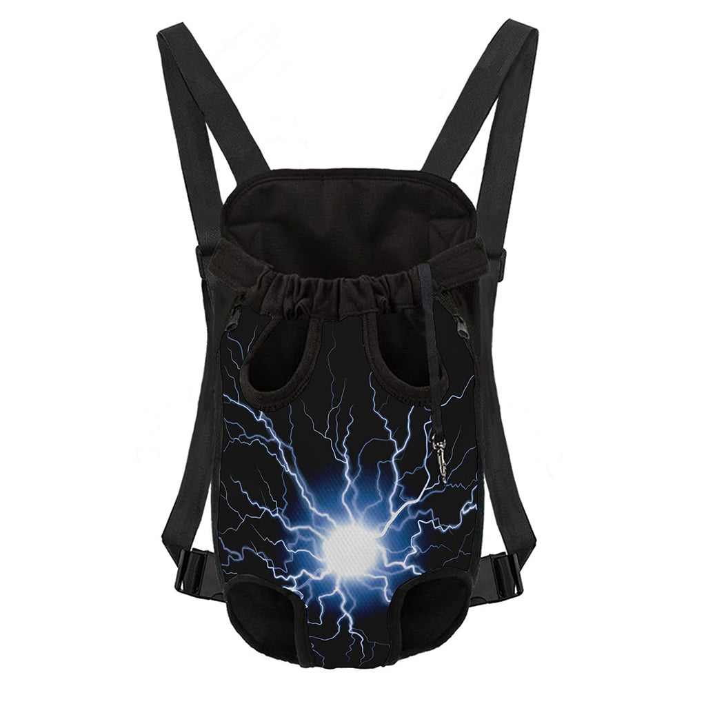 Lightning Spark Print Pet Carrier Backpack