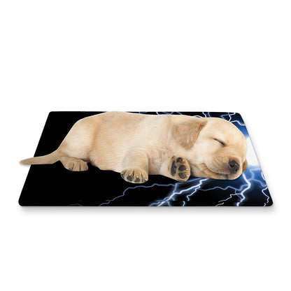 Lightning Spark Print Pet Cooling Mat Cover