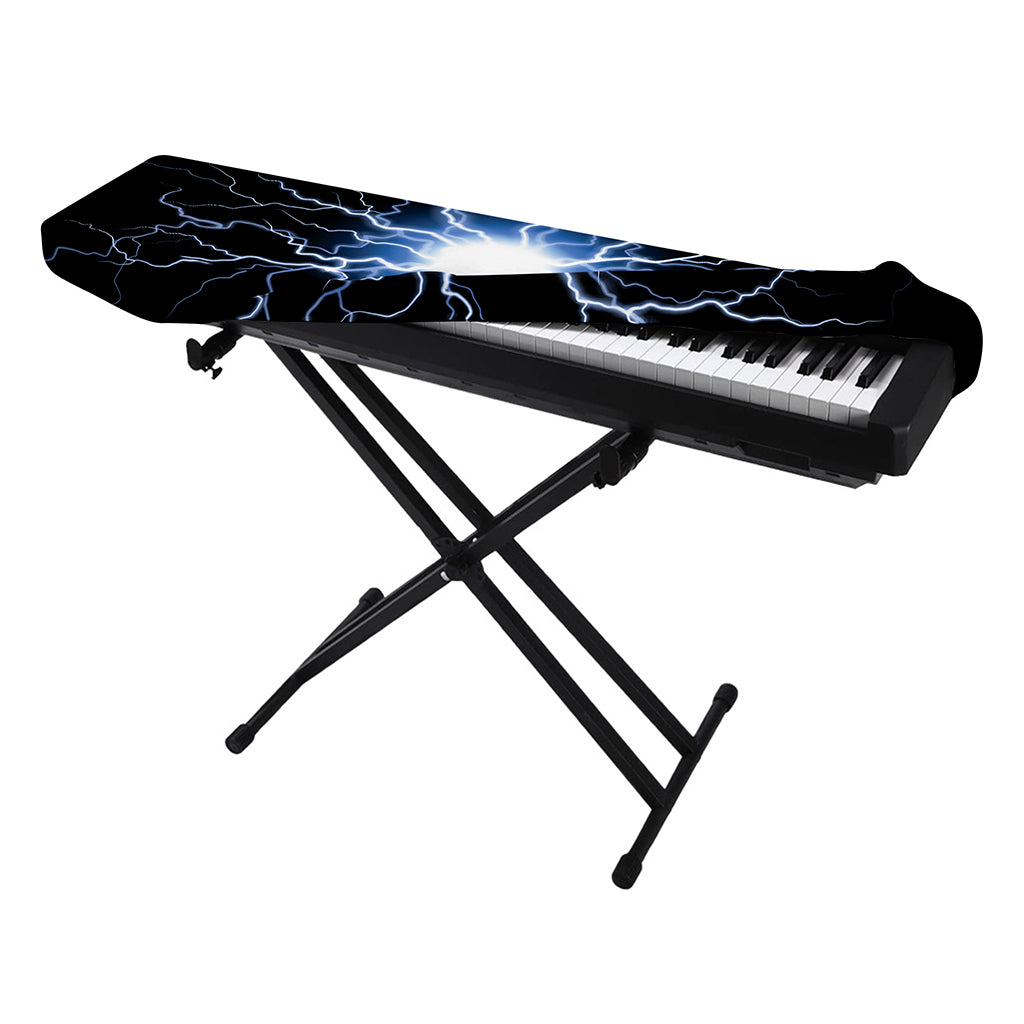 Lightning Spark Print Piano Keyboard Cover