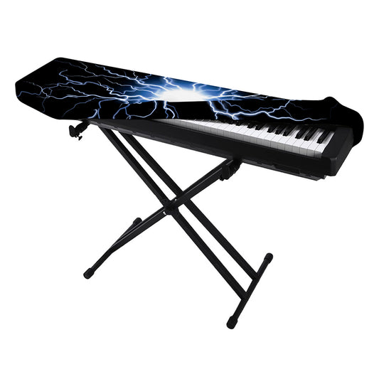Lightning Spark Print Piano Keyboard Cover